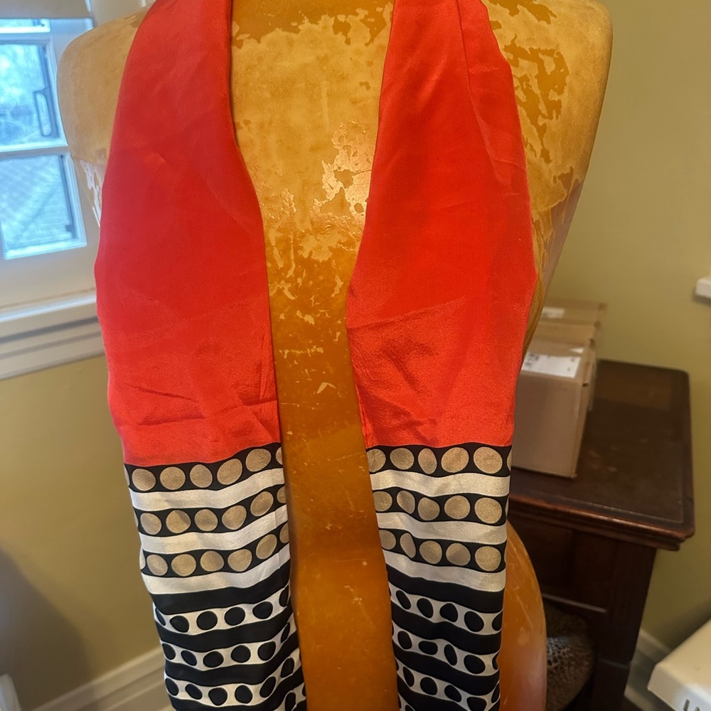 Echo 100% Silk Scarf - image 1